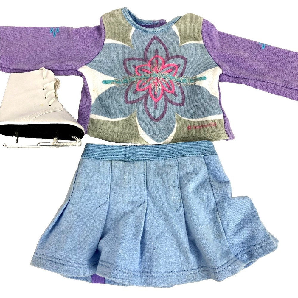 American Girl 2006 I Like Your Style Meet Outfit 18" Dolls Ice Skates Top +  #36